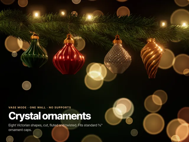 Victorian Crystal Ornaments – Vase Mode Set