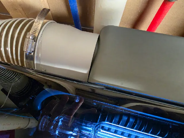 4" hose adapter for Bambu Lab R1 Laser cutter exhaust fan