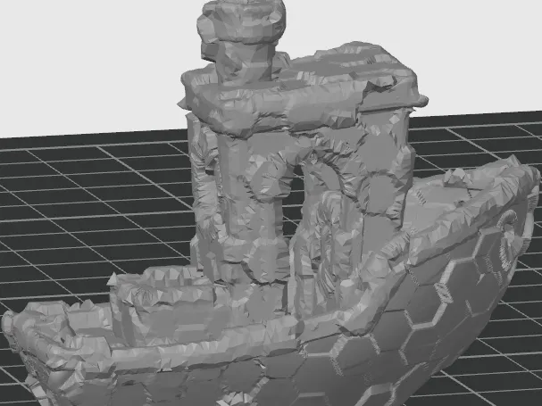 Benchy effet hexagones