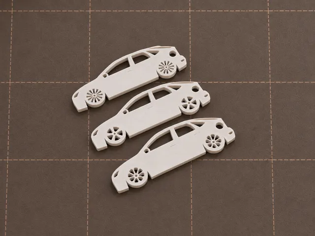 Ford focus mk2 5 keychain wheels