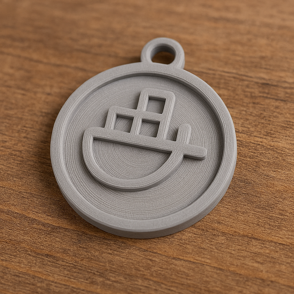 Miniatura 2 do modelo 3D Docker Whale Keychain – Perfect for Developers & DevOps Fans