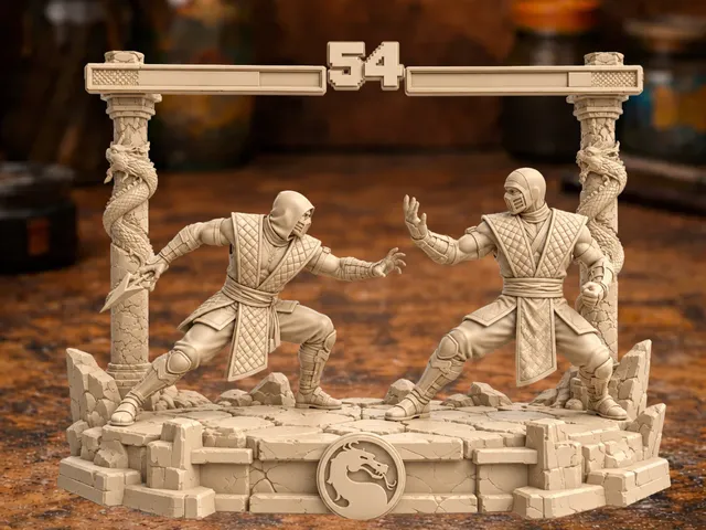 Mortal Kombat – Sub-Zero vs Scorpion Diorama