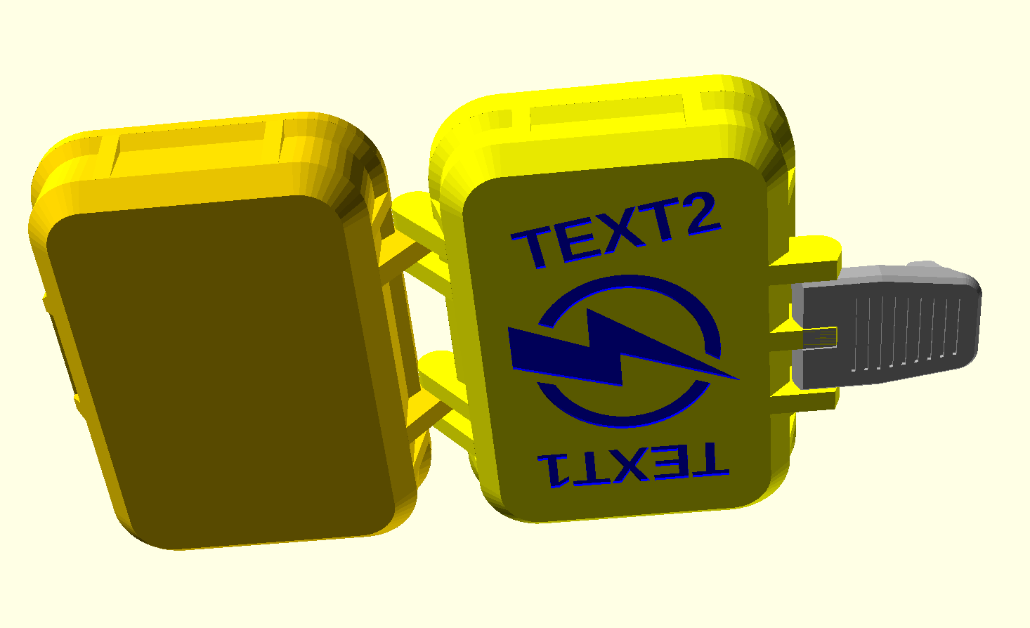 Fully parametric box generator in OpenSCAD