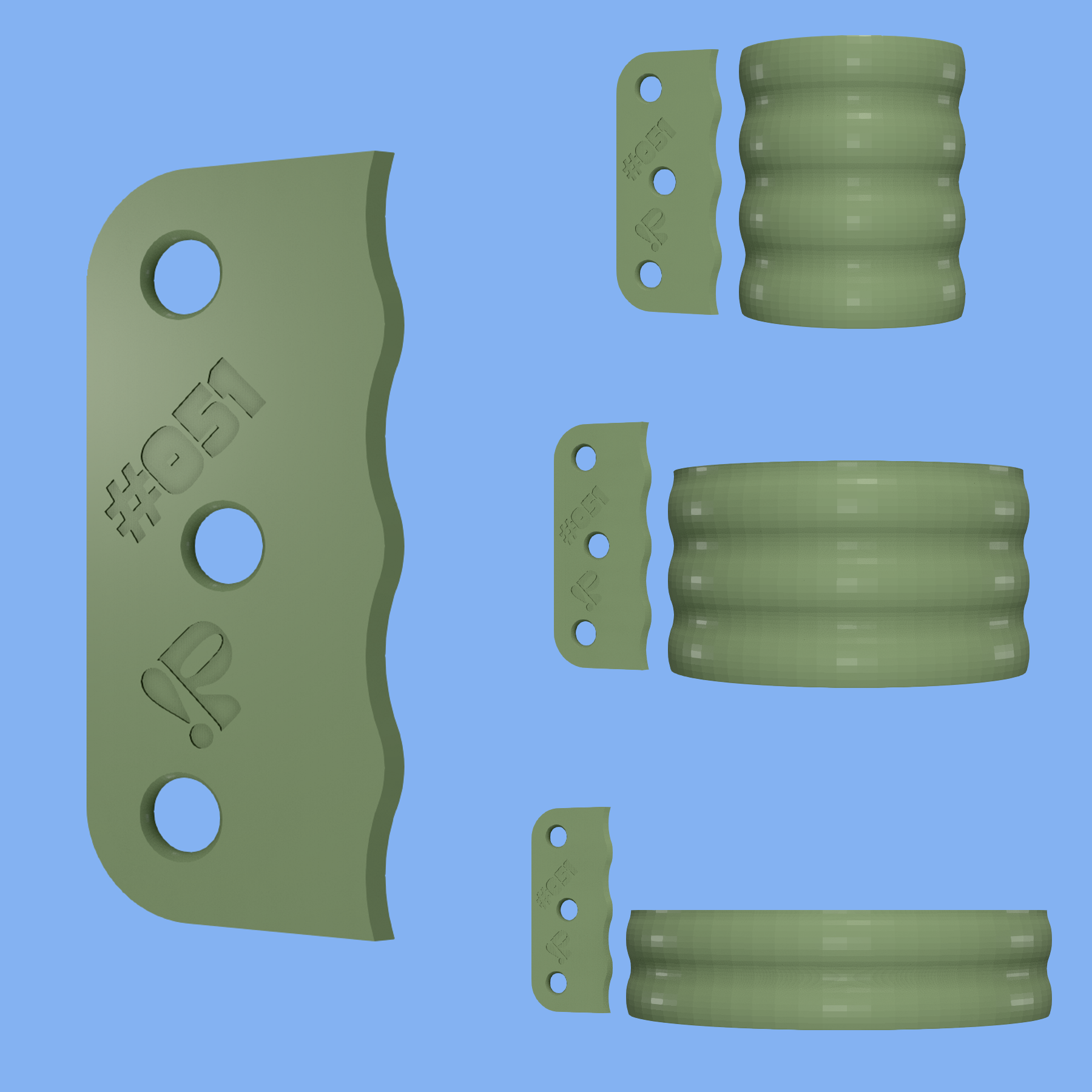 Pottery rib tool #051