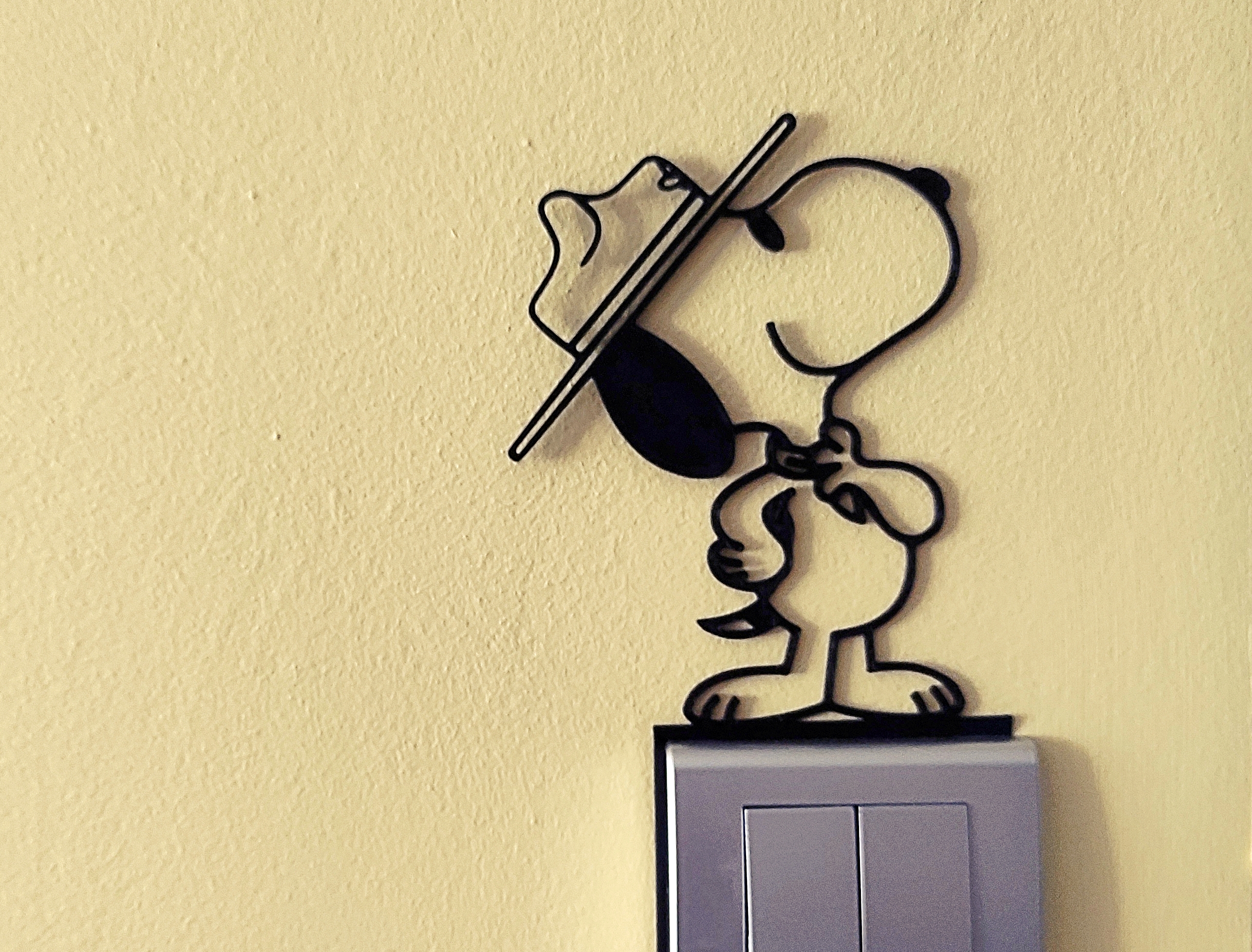 Snoopy Light Switch / Outlet Decoration – 3D Printable Model 28