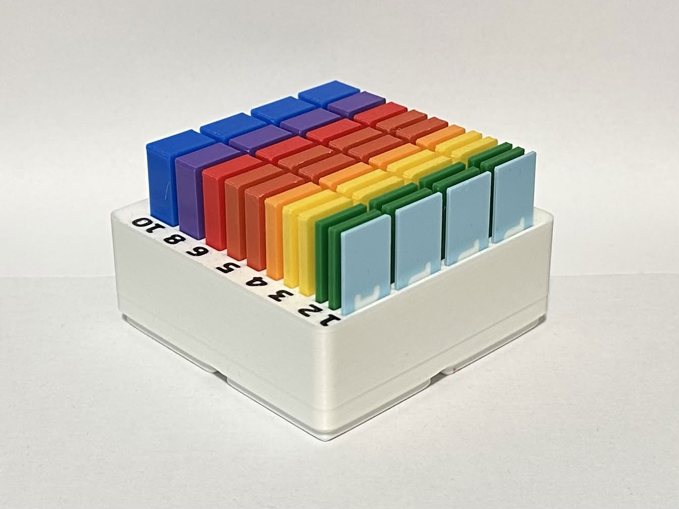 Metric Spacer/Gauge Block Set/Woodworking Shims with Gridfinity combatible Box