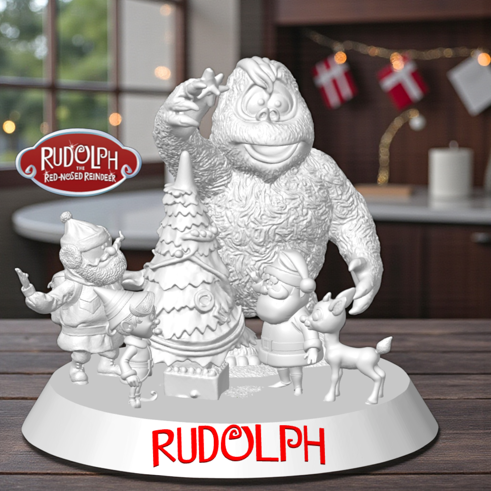 Bumble Christmas Star Rudolph the Red-Nosed Reindeer Diorama