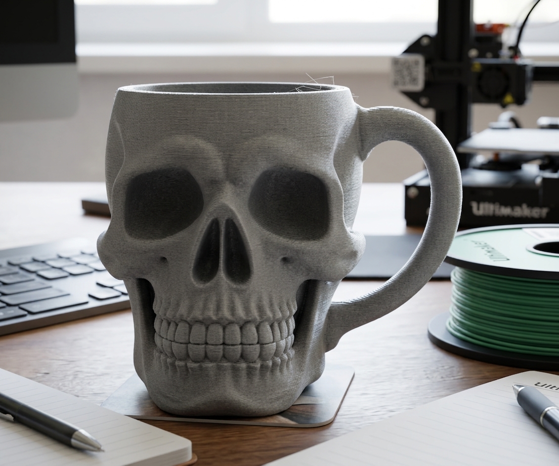 skull mug