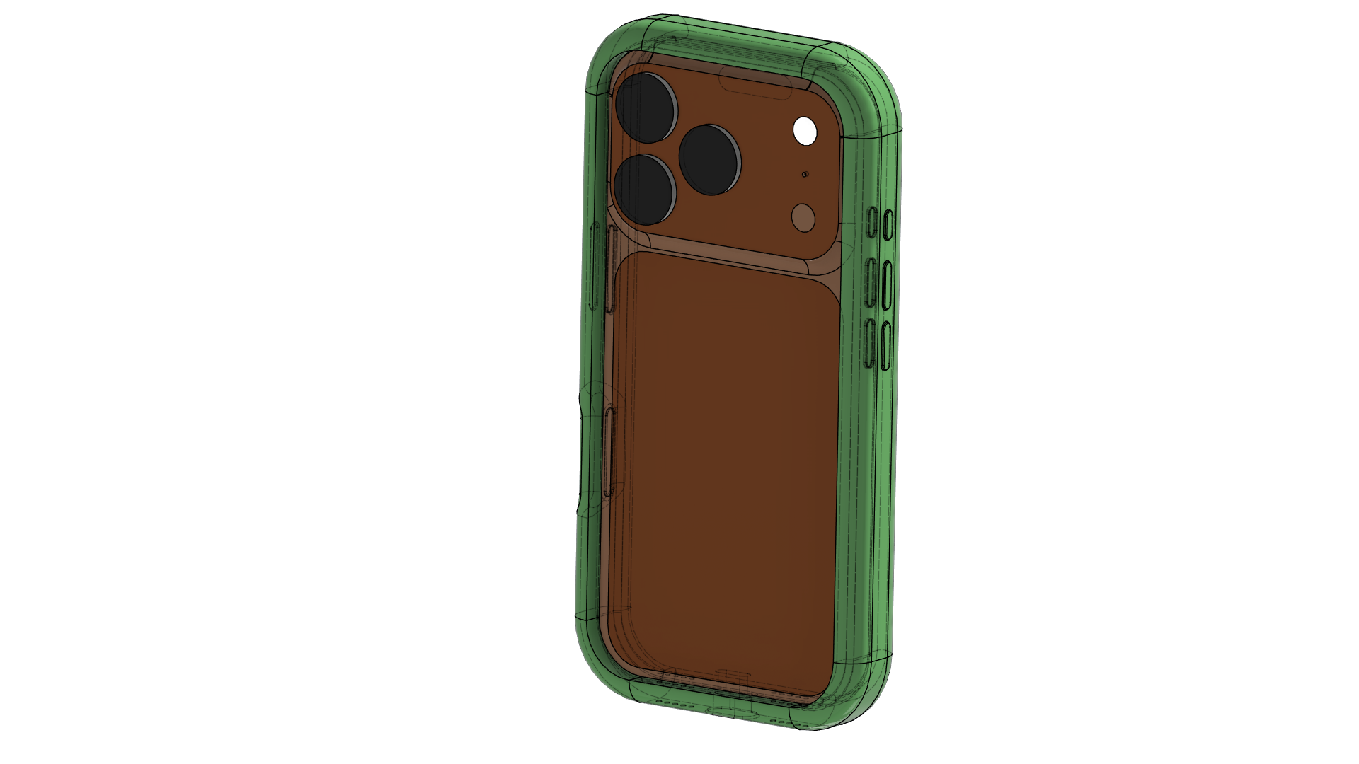 iPhone 17 Pro Protective Frame Case | Shock-Absorbing Bumper | 3D Print STL File