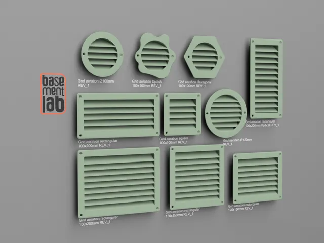 Air Ventilation Grid / Grille Collection  (rectangular - round) - Griglia di ventilazione  misure varie (rettangolare - tonda) — foto autora
