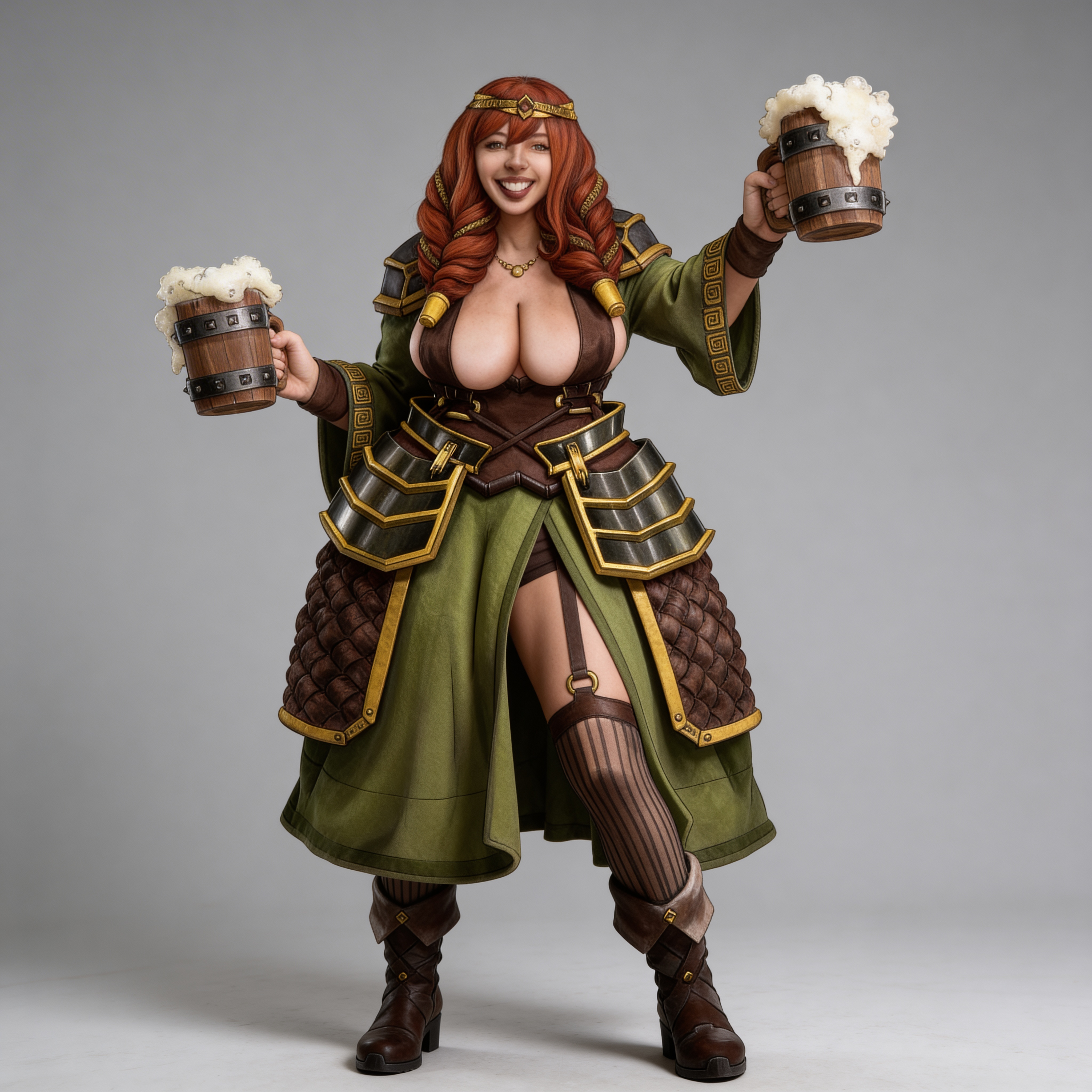 Medieval Waitress 1 3D model