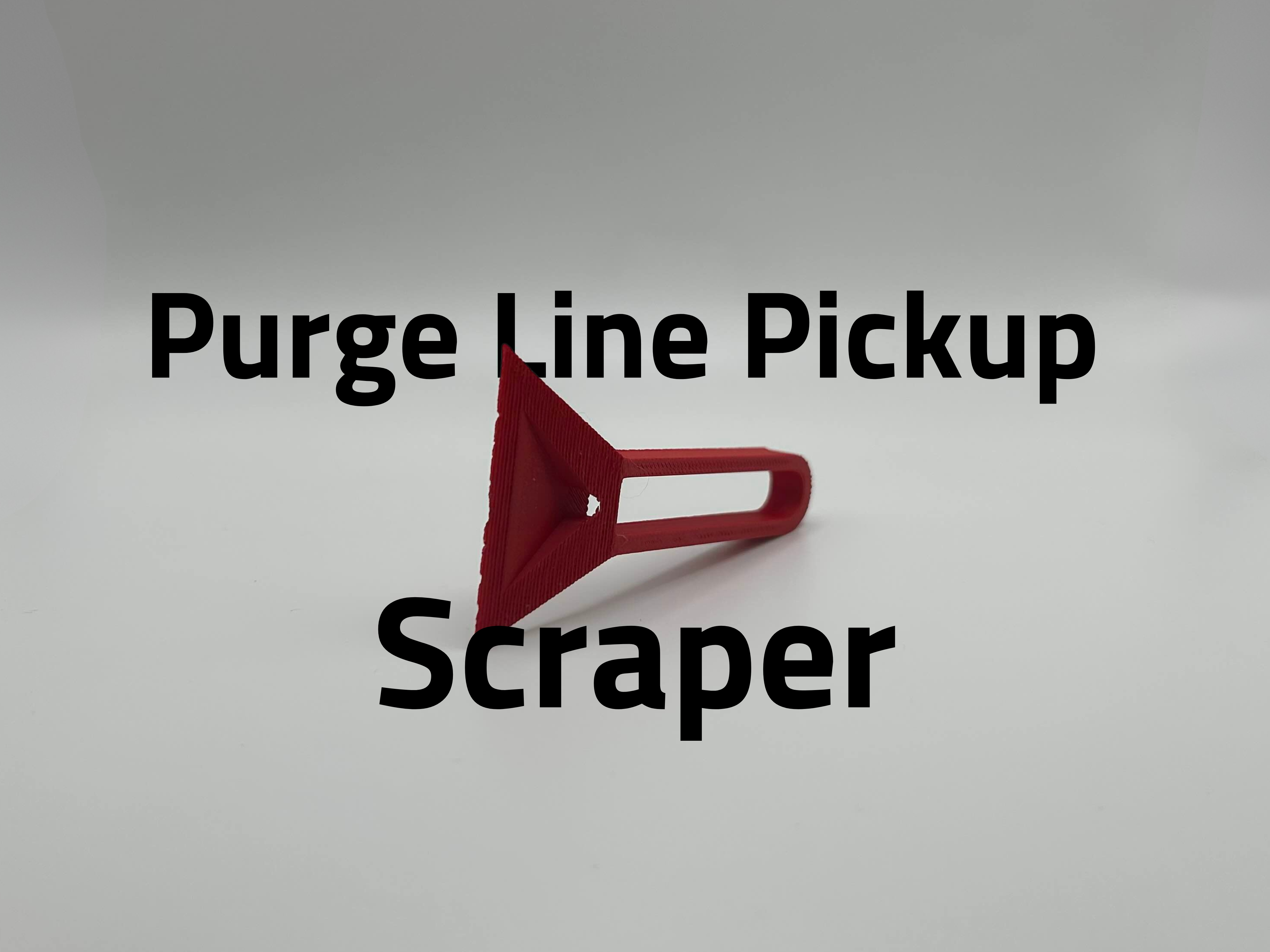Bed Scraper with Purge Line Pickup