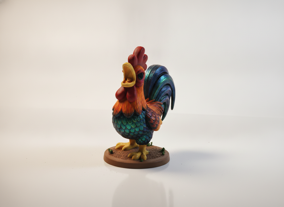 Cute Rooster Crowing Cute Rooster Crowing