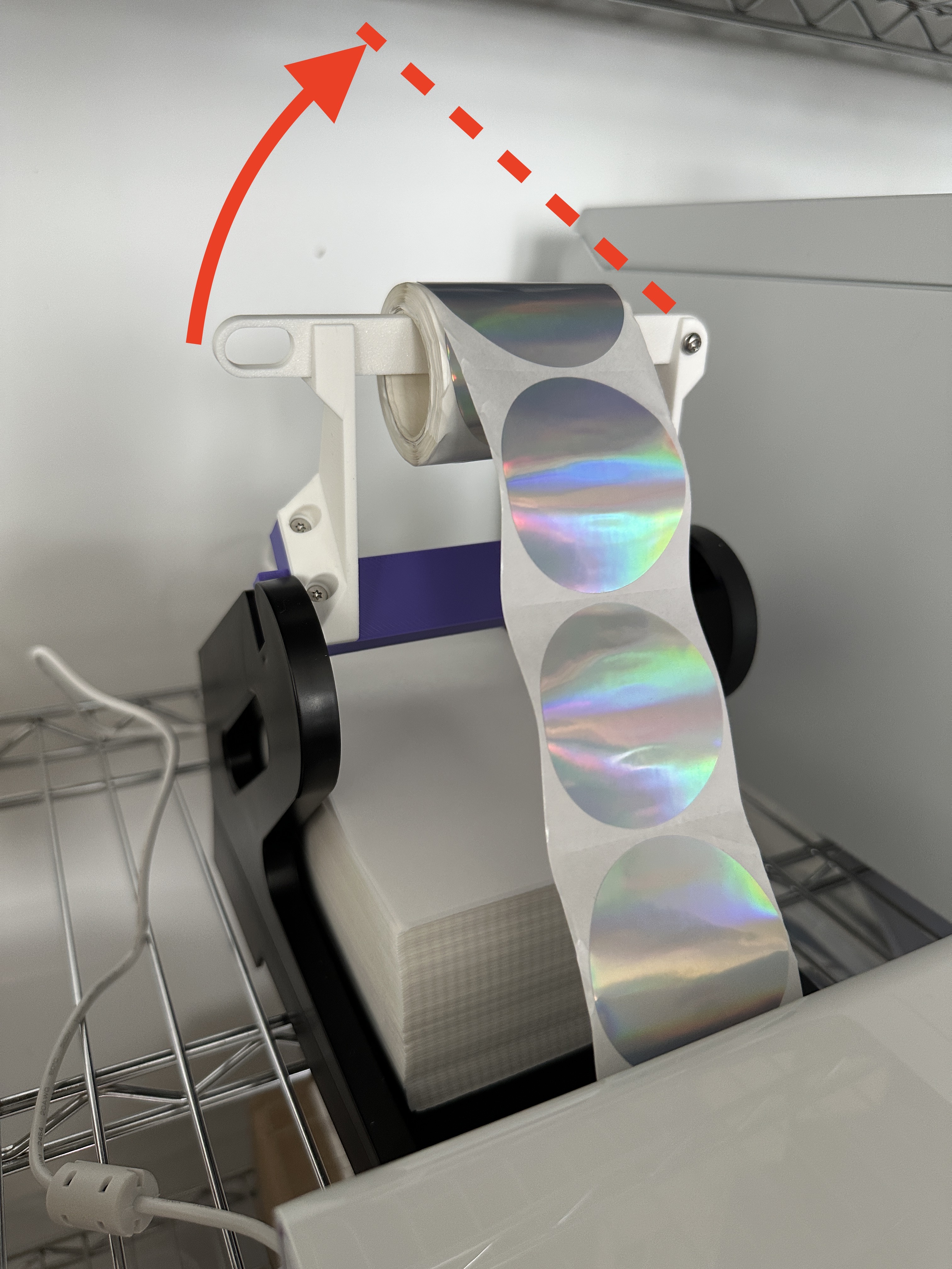 Spool Lift for PONNOR Thermal Label Holder