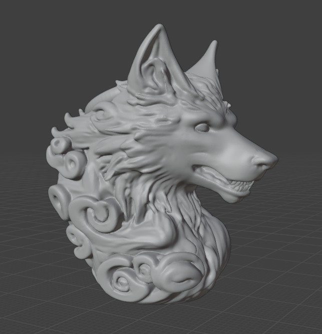 Spirit wolf through the Mist