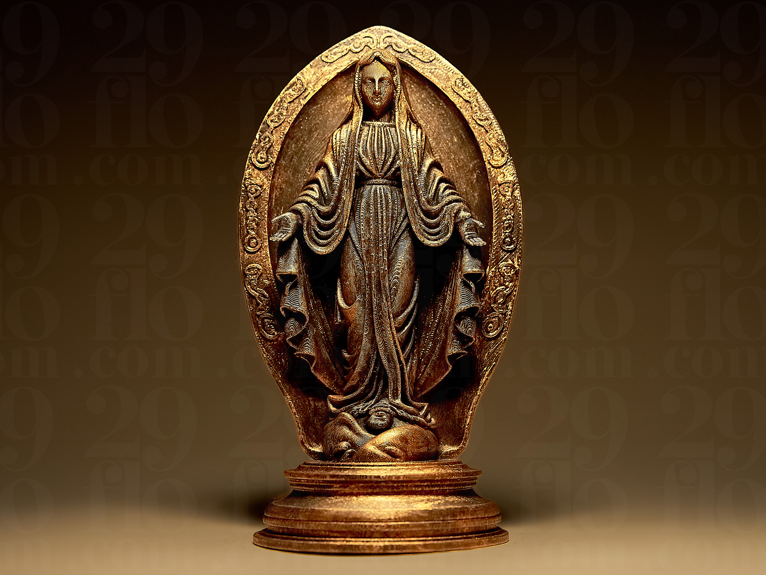 Virgin Mary Statuette