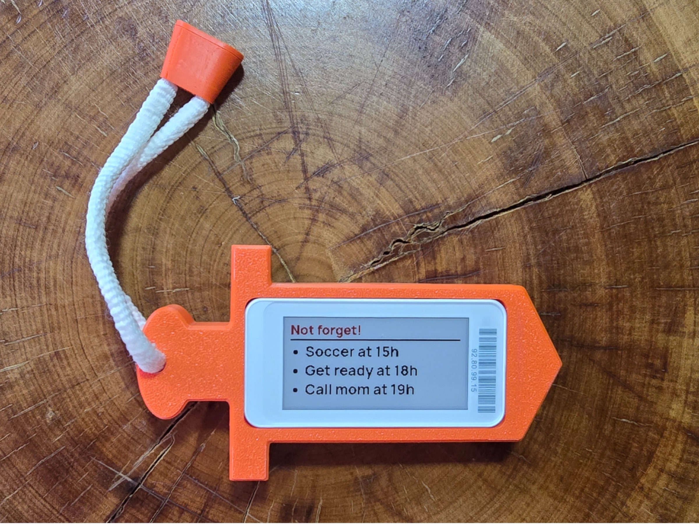 Sword e-ink tag case – fridge magnet, keychain, wall & tape mount (Pingente)