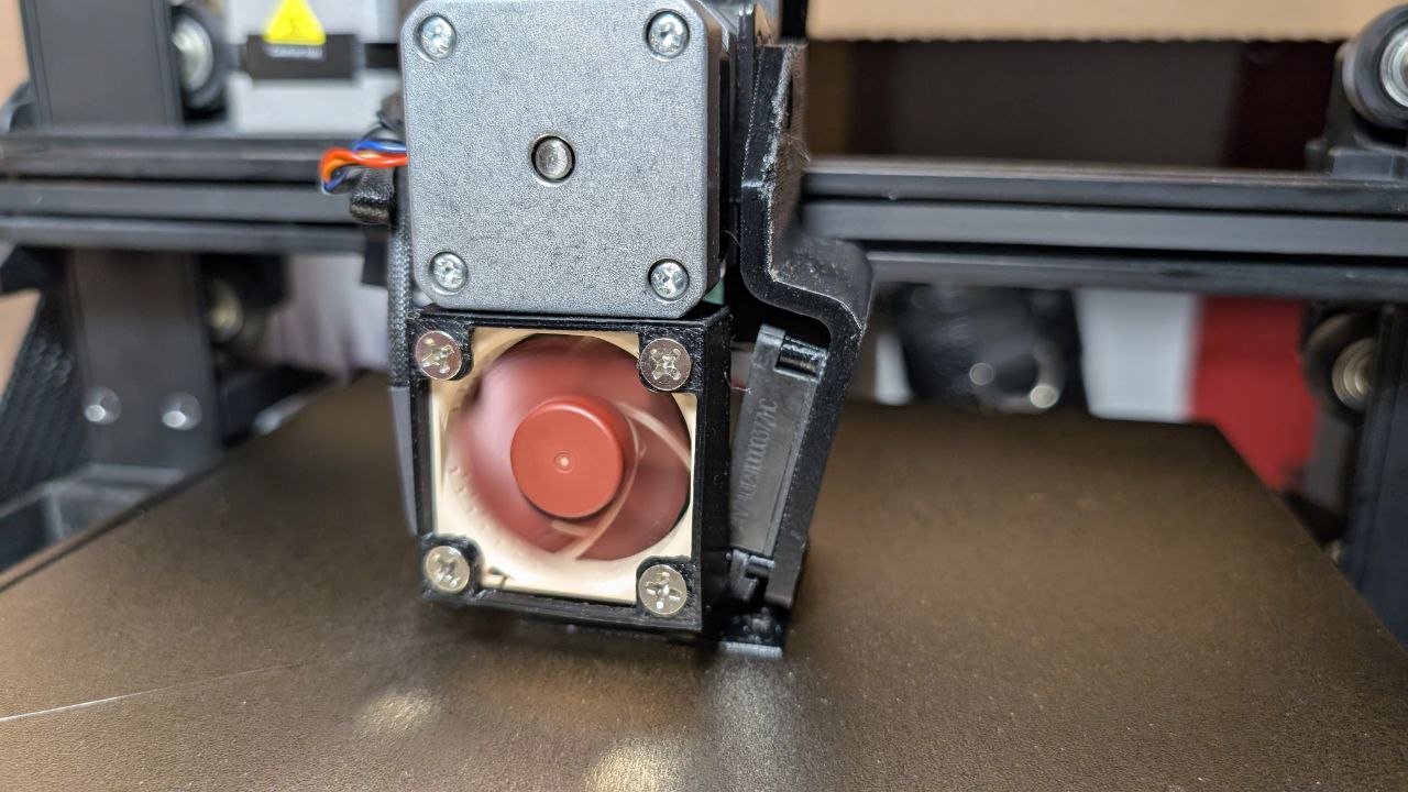 Ender 3 V3 SE 4010 Noctua adapter 3D model thumbnail