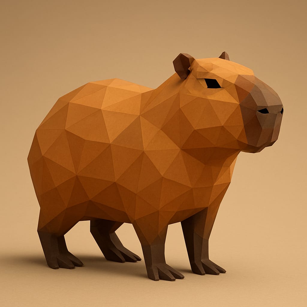 Low Poly Capybara