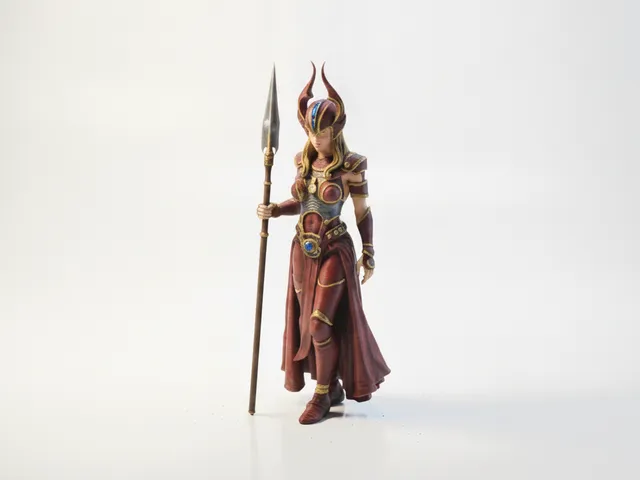 Desert Queen Warrior Fantasy Figurine 3D Printable