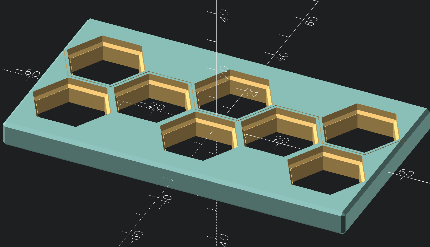OpenSCAD library for HSW wall and attachments — miniatura 5
