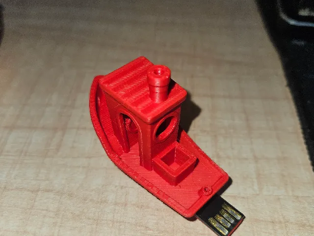 Print-in-Place Benchy USB Drive (Monolith Chip)