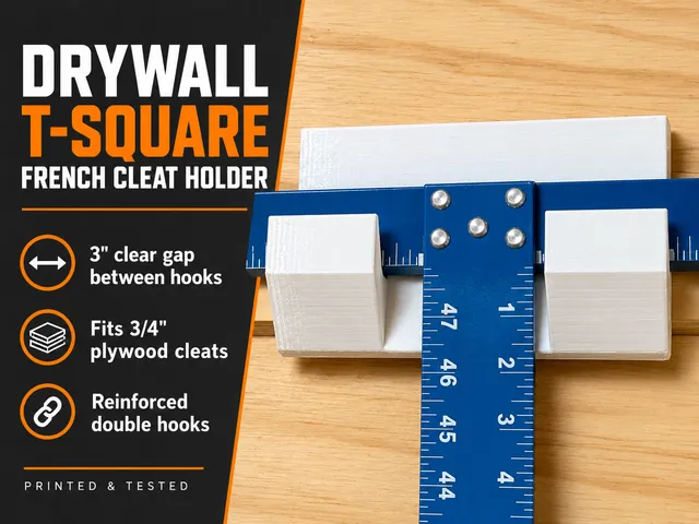 Drywall Square holder for french cleat