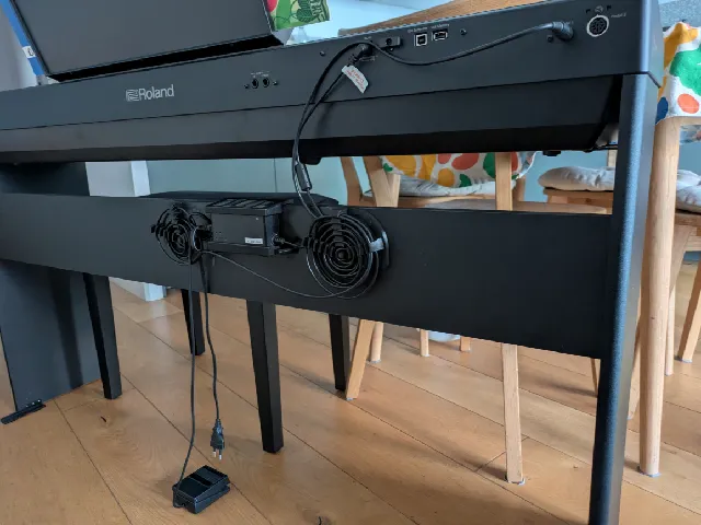Power Supply Holder for Roland Digital Piano stand.