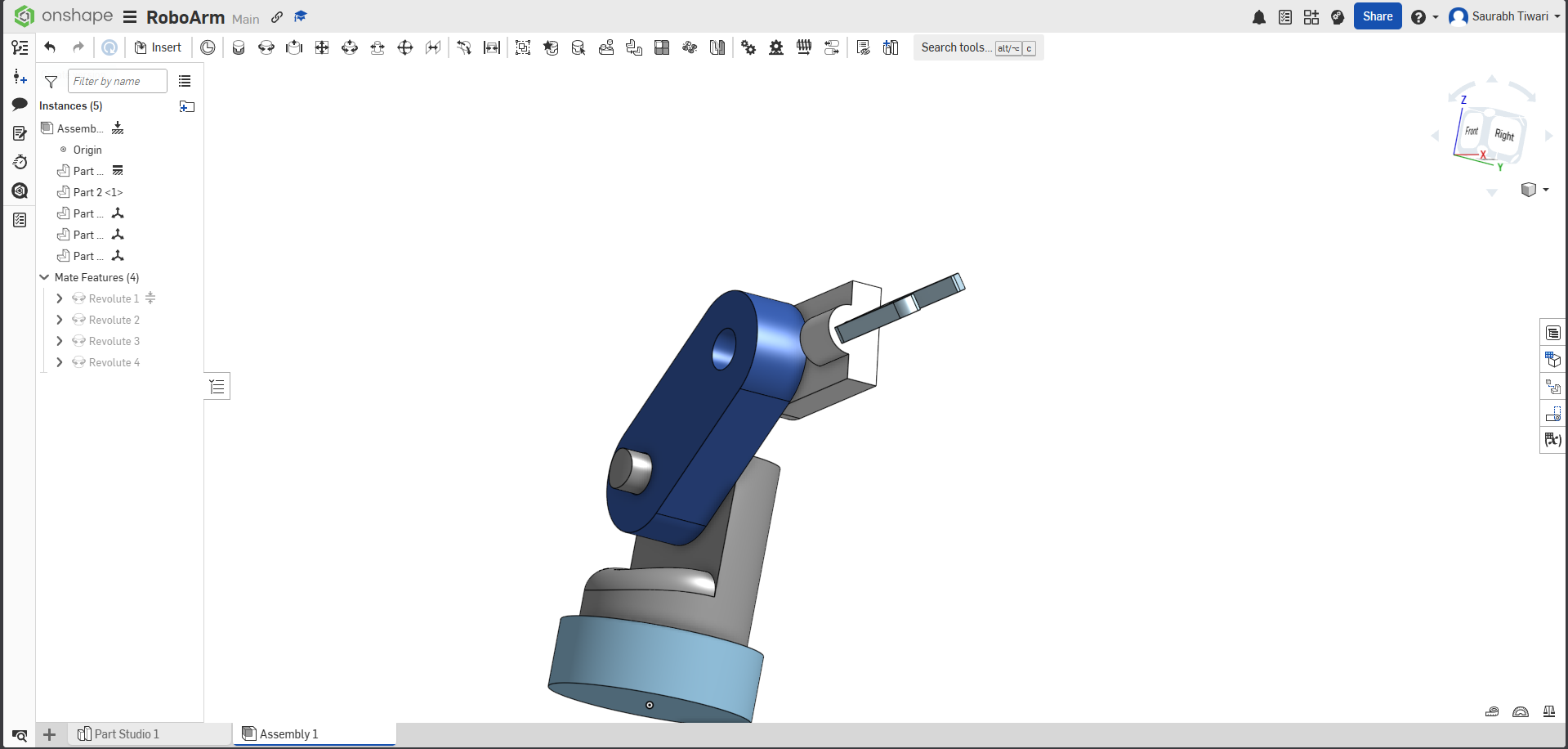 Miniatura 4 do modelo 3D RoboArm