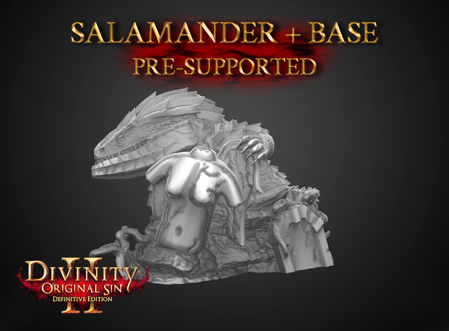 Divinity Original Sin 2 - Salamander miniature