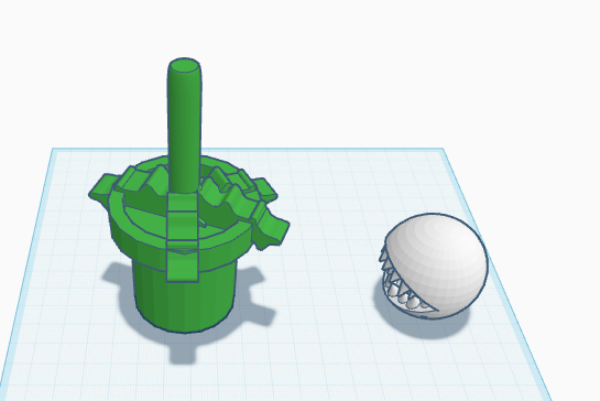 Mario plant! ( printed separately need to assemble for the finish product)