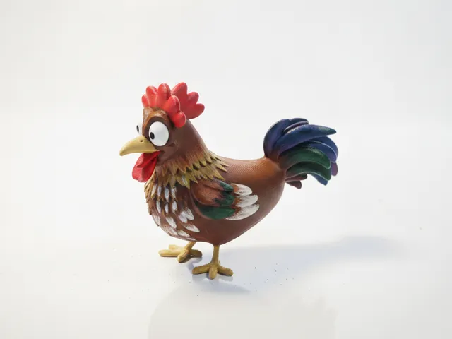 Rooster Figurine Farm Animal 3D Printable