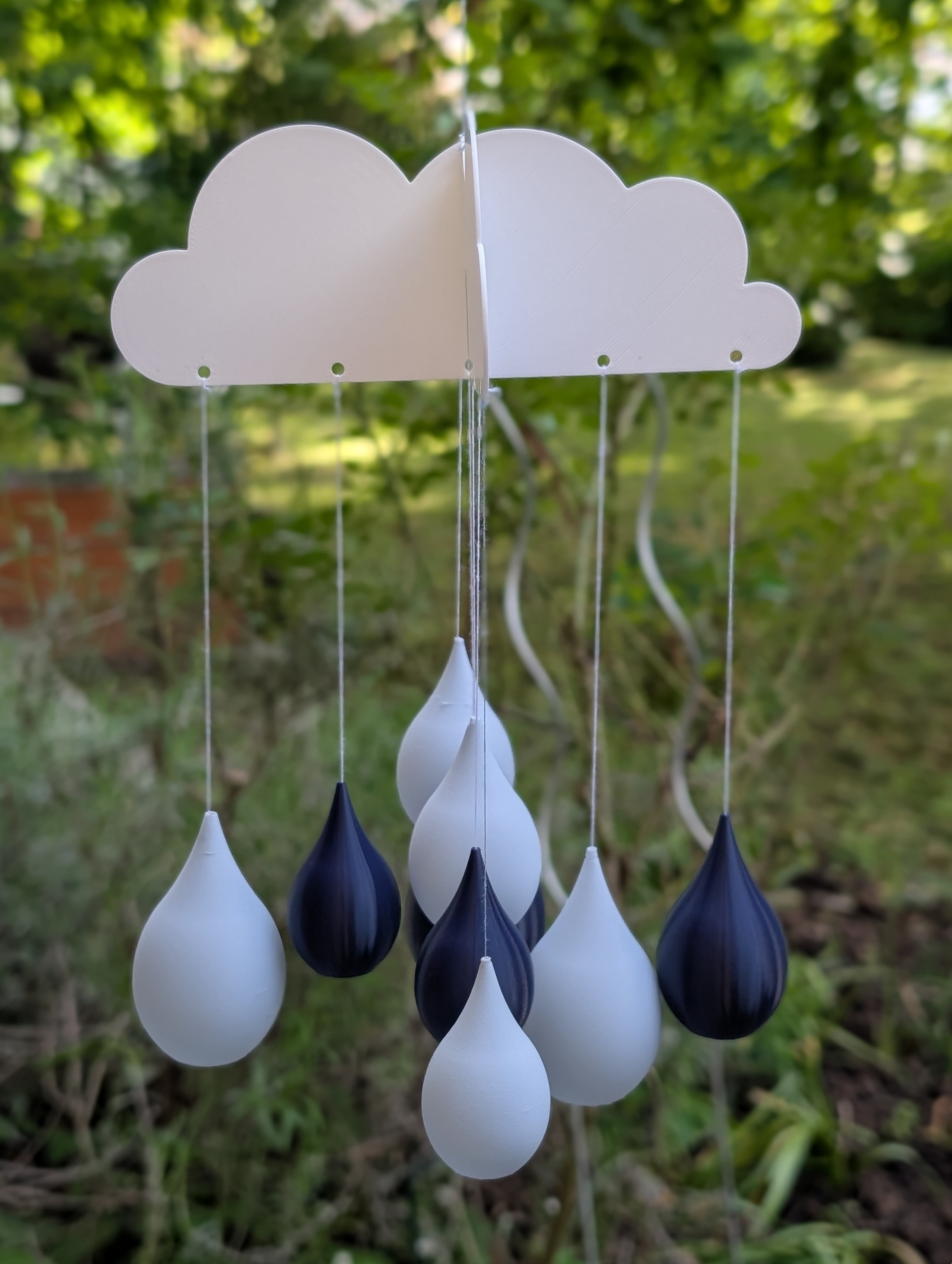 Miniatura 2 do modelo 3D Raincloud wind chime