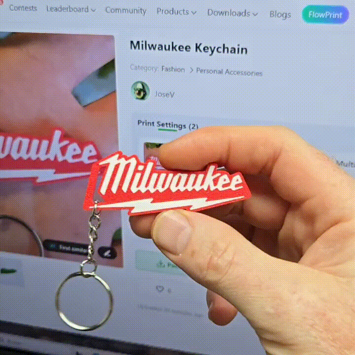 Milwaukee Keychain