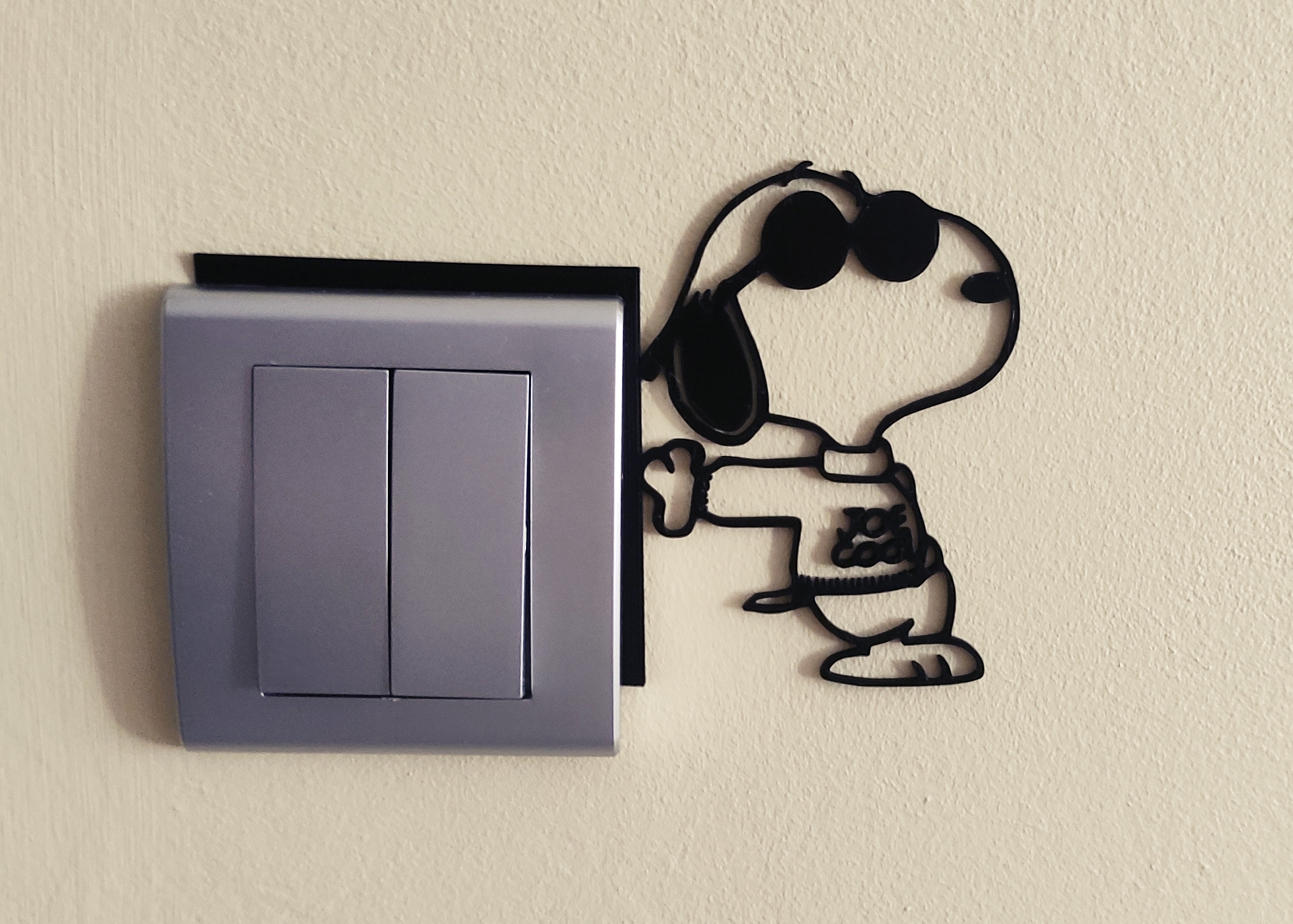 Snoopy Light Switch / Outlet Decoration – 3D Printable Model 3