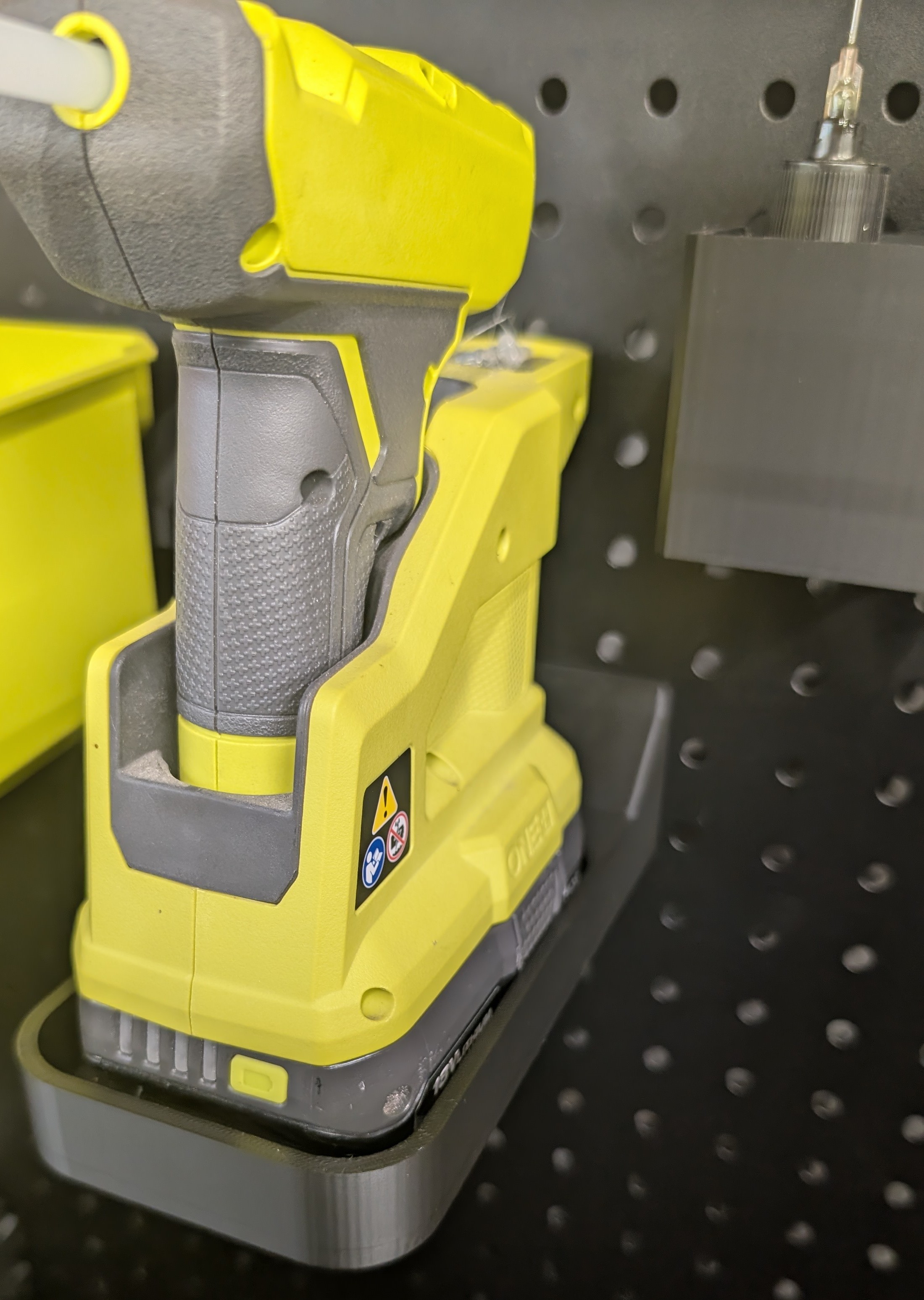 Ryobi Glue Gun Storage for Peglock System