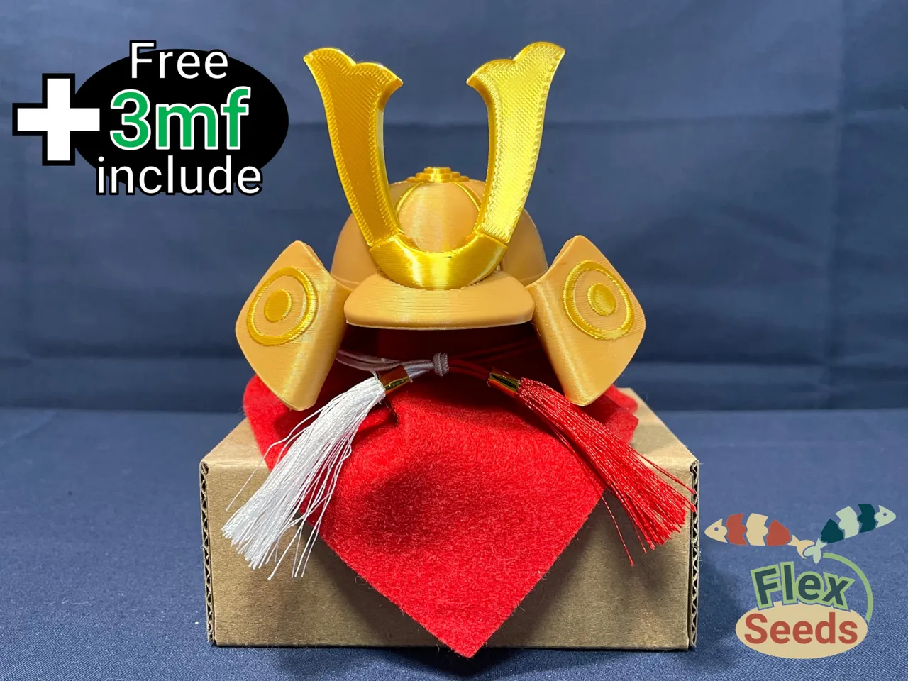 Kabuto Doll, Samurai helmet ornament by 3D_Flexseeds