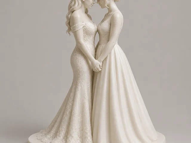 Zwei Bräute in Zärtlichkeit vereint /Two brides united in tenderness