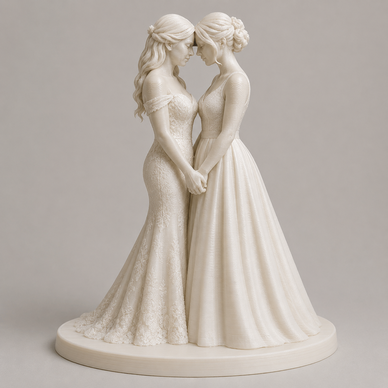 Zwei Bräute in Zärtlichkeit vereint /Two brides united in tenderness