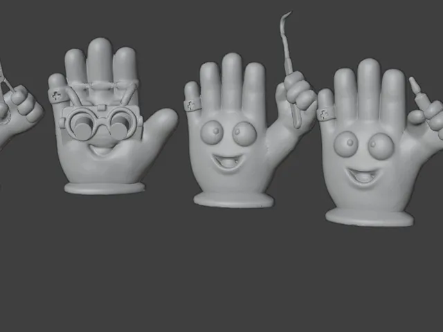 Medical Handemoji Figurine Set