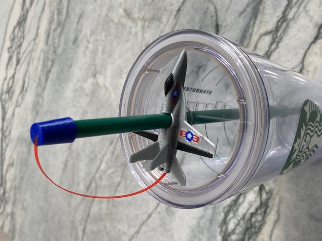 F18 Fighter Jet Straw Topper