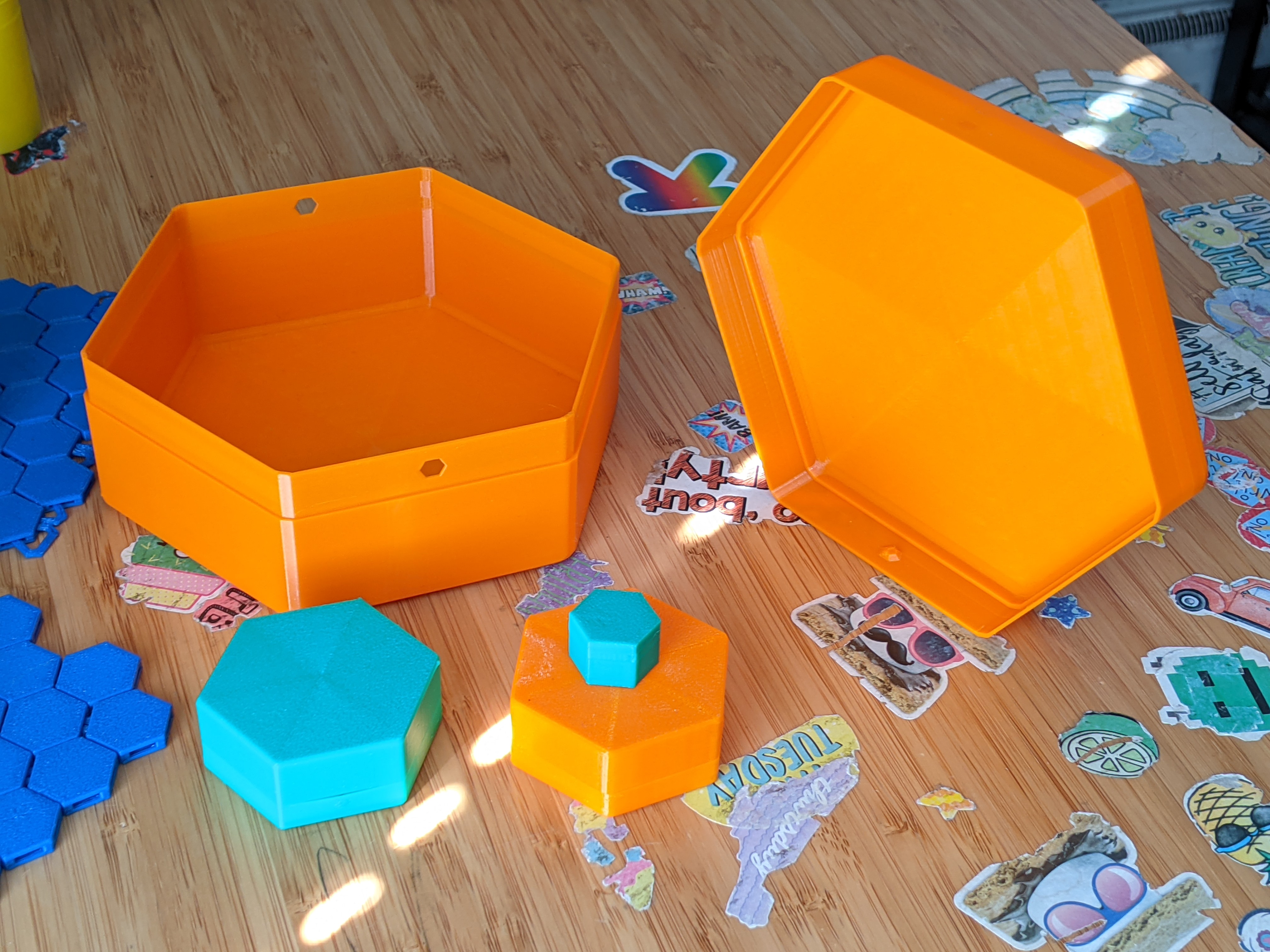 Miniatura 3 do modelo 3D Hexagonal Box Generator