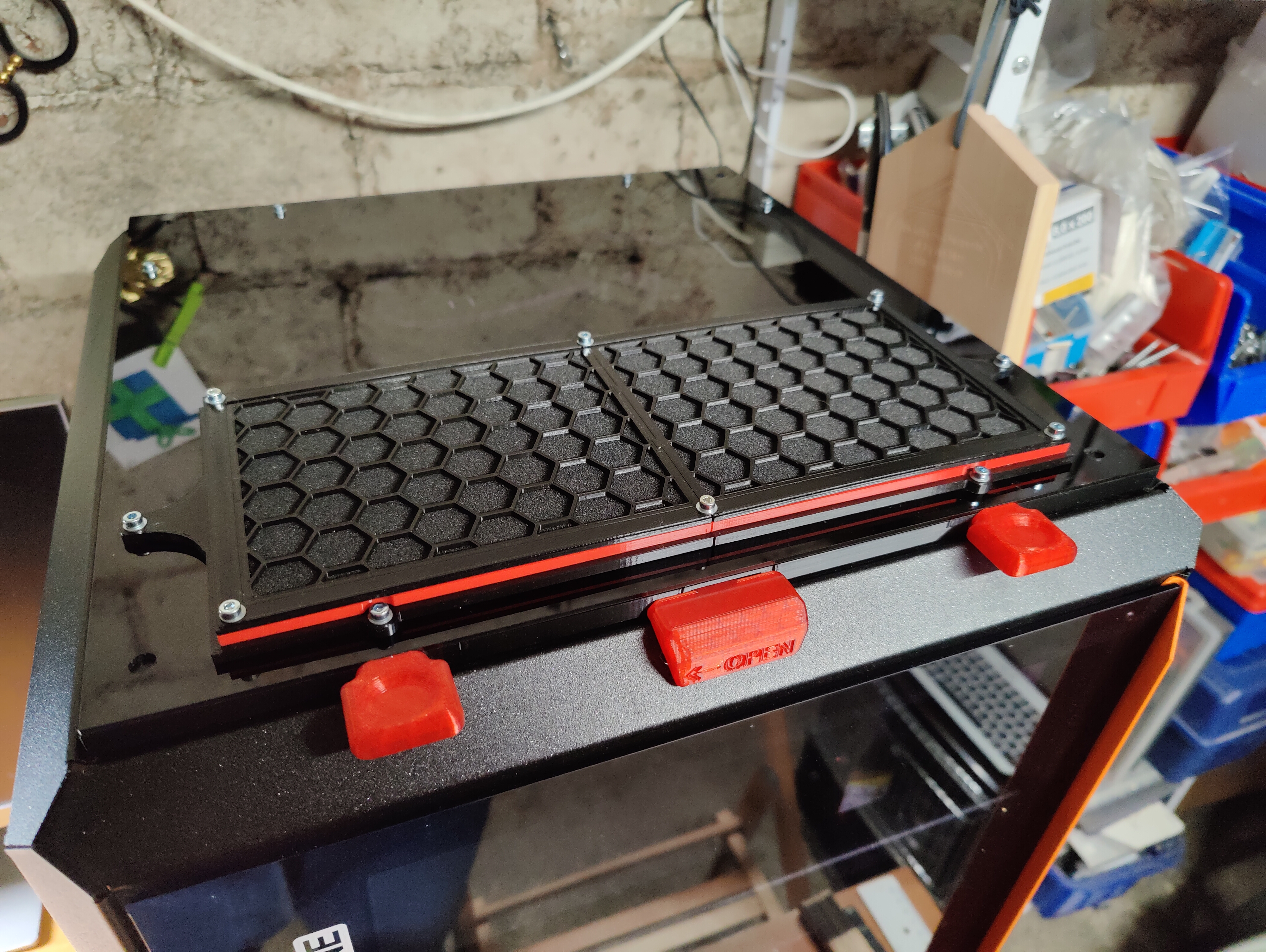 Prusa Core ONE, filtre à poussières pour la grille supérieur