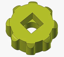 M5 Carriage bolt knob square