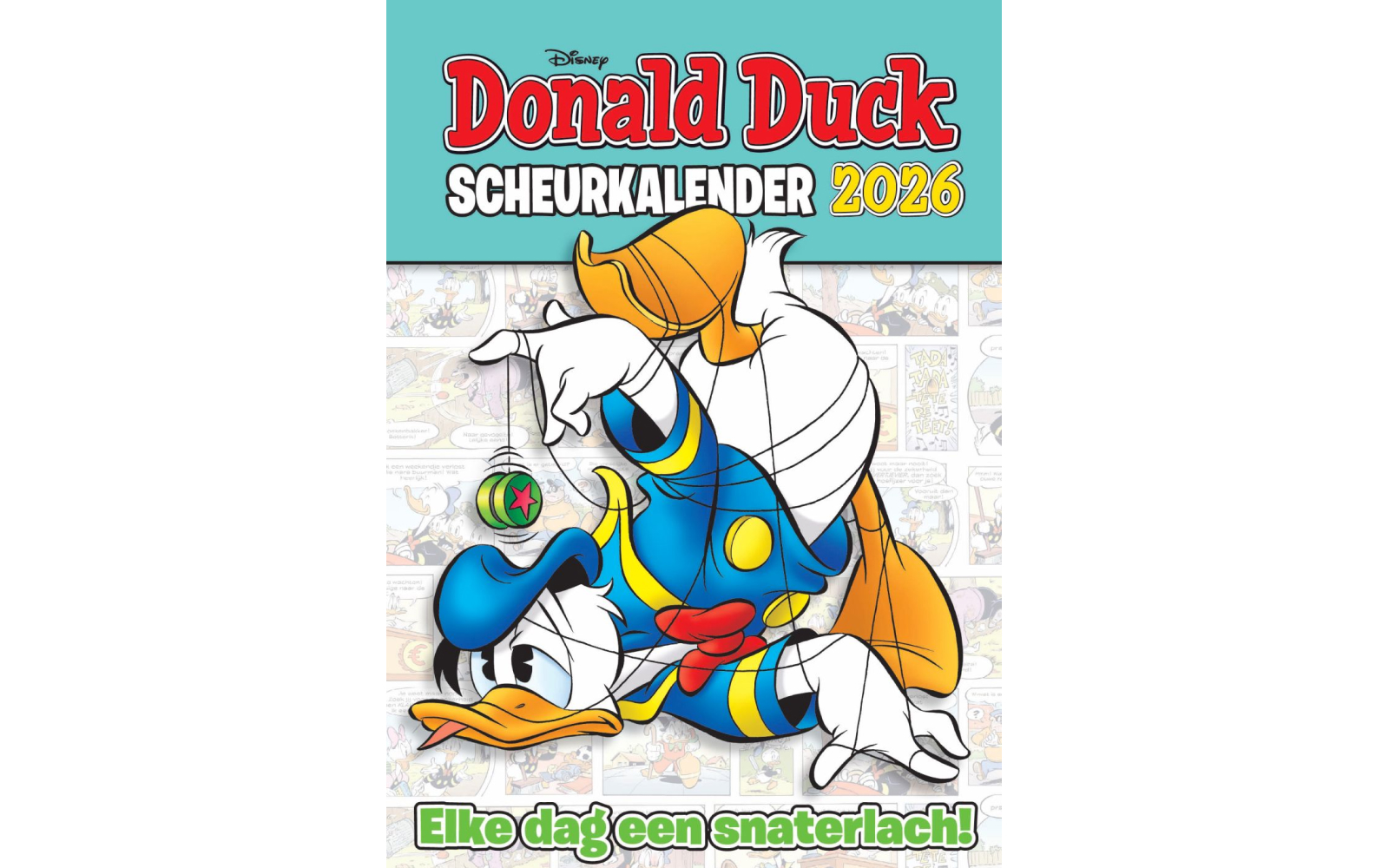 donald duck scheur kalender houder