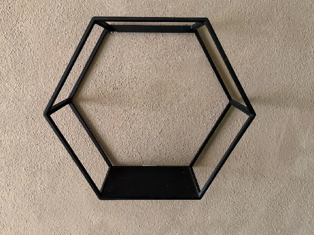 Hexagon based shelf var.sizes