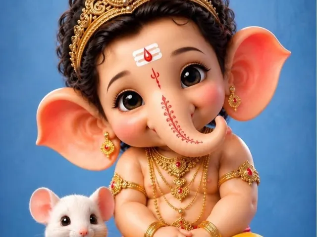 Little Ganesh with Mouse