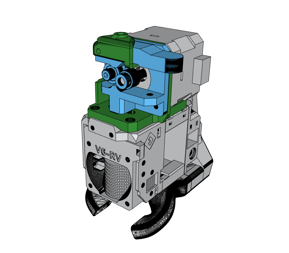 Eva 3 Mount for MK8 Extruder & NEMA17 Stepper