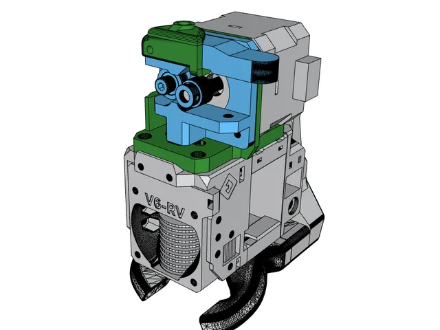 Eva 3 Mount for MK8 Extruder & NEMA17 Stepper