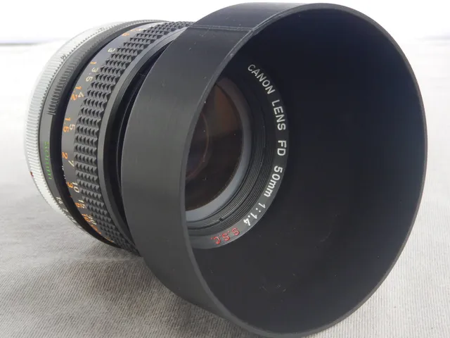Canon Gegenlichtblende FD 50mm f1.4, Sonnenblende Störlichtblende Lens hood, sun visor, M55